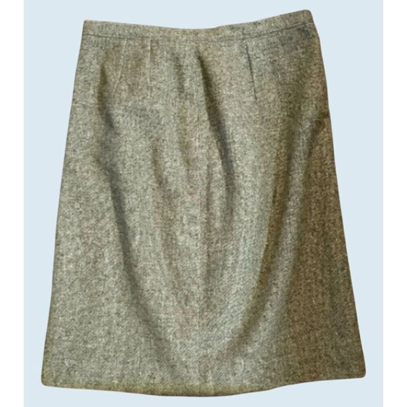 Vintage VALENTINO MISS V Wool Blend Skirt Green Brown Size 25 - Picture 1 of 7